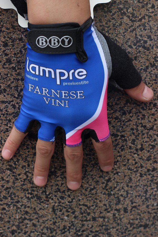2014 Lampre Guante de bicicletas azul